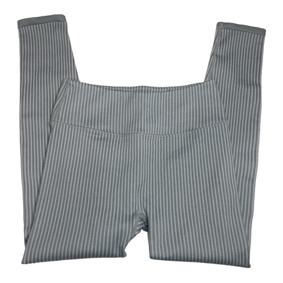 Fabletics Gray High-Waisted Ribbed Seamless Leggings Large - Picture 4 of 6